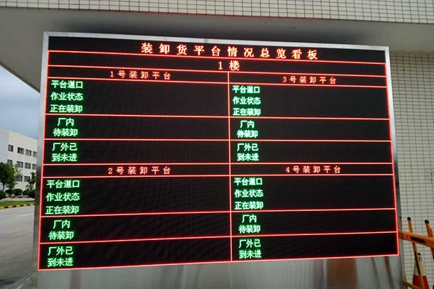 江苏某企业室外全彩、液晶屏对接